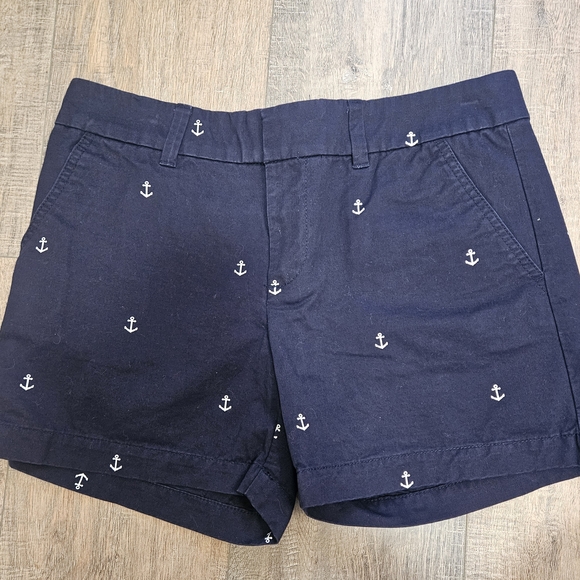 Tommy Hilfiger Navy Blue Anchor Print Women's Shorts - Picture 1 of 6